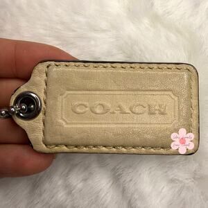 2" COACH Fob Bag Charm Hang tag Hangtag